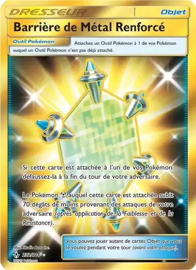 Image de la carte Pokemon Barrière de Métal Renforcé 232/214