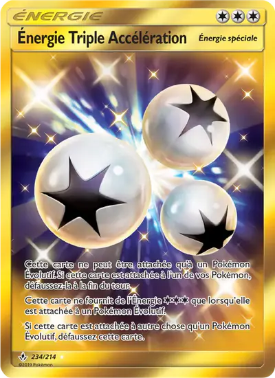 Image de la carte Pokemon Énergie Triple Accélération 234/214