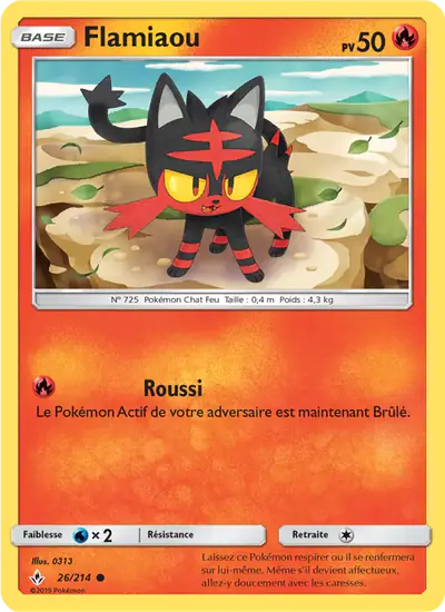 Image de la carte Pokemon Flamiaou 26/214