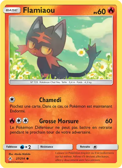 Image de la carte Pokemon Flamiaou 27/214