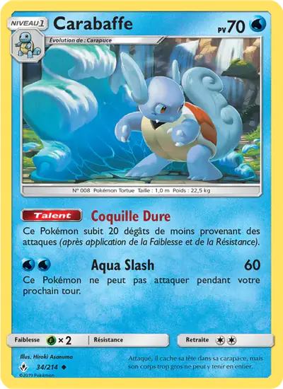 Image de la carte Pokemon Carabaffe 34/214