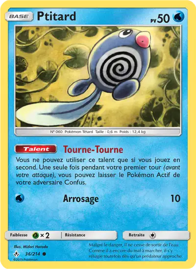 Image de la carte Pokemon Ptitard 36/214