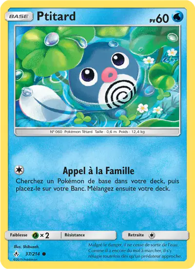 Image de la carte Pokemon Ptitard 37/214
