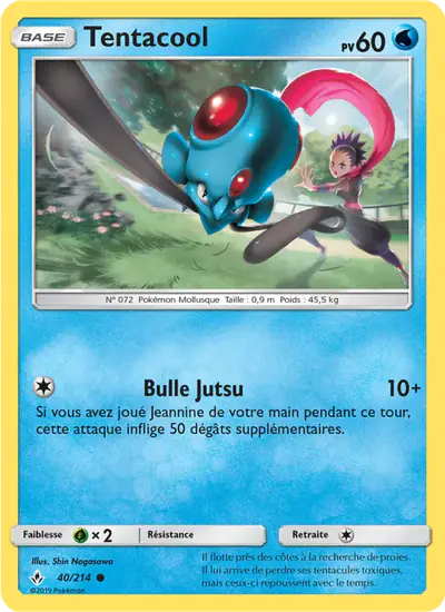 Image de la carte Pokemon Tentacool 40/214