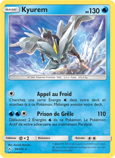 Image de la carte Pokemon Kyurem 50/214