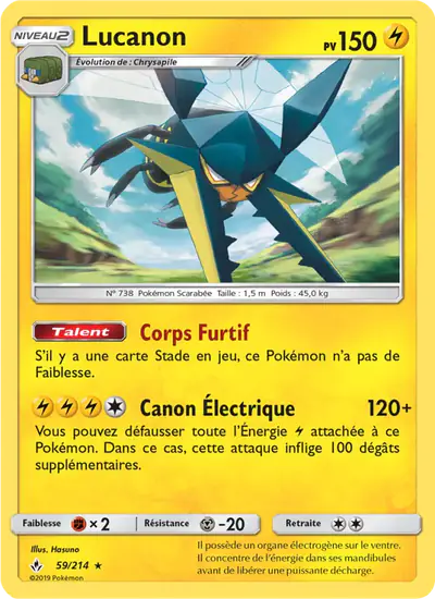 Image de la carte Pokemon Lucanon 59/214