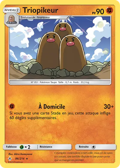 Image de la carte Pokemon Triopikeur 86/214