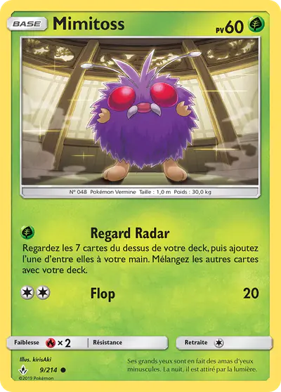 Image de la carte Pokemon Mimitoss 9/214