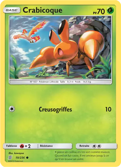 Image de la carte Pokemon Crabicoque 10/236