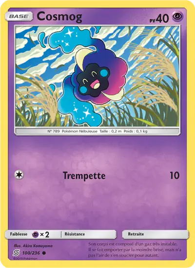 Image de la carte Pokemon Cosmog 100/236