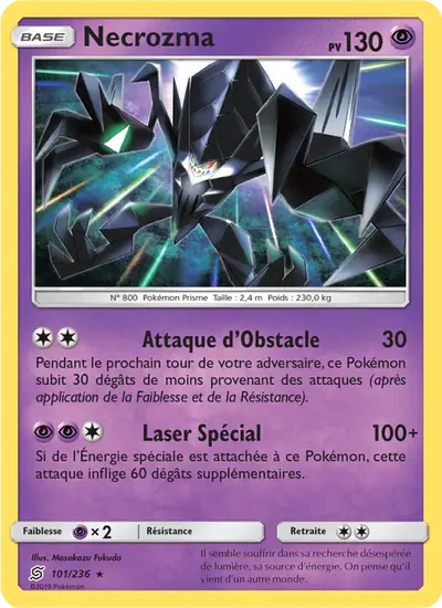 Image de la carte Pokemon Necrozma 101/236