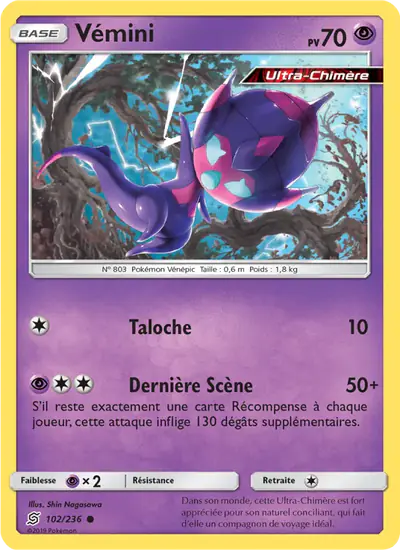 Image de la carte Pokemon Vémini 102/236