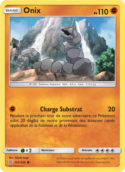 Image de la carte Pokemon Onix 103/236
