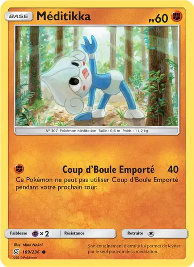 Image de la carte Pokemon Méditikka 109/236