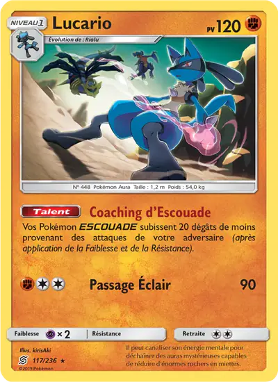 Image de la carte Pokemon Lucario 117/236