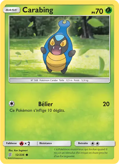 Image de la carte Pokemon Carabing 12/236