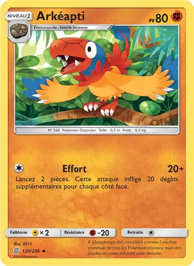 Image de la carte Pokemon Arkéapti 120/236