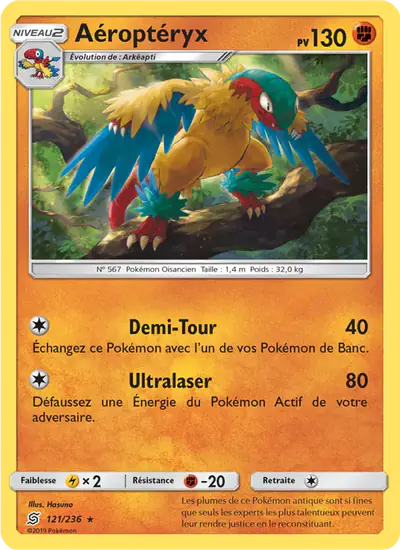 Image de la carte Pokemon Aéroptéryx 121/236