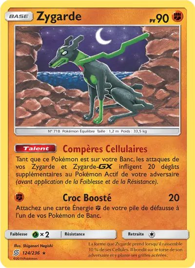 Image de la carte Pokemon Zygarde 124/236