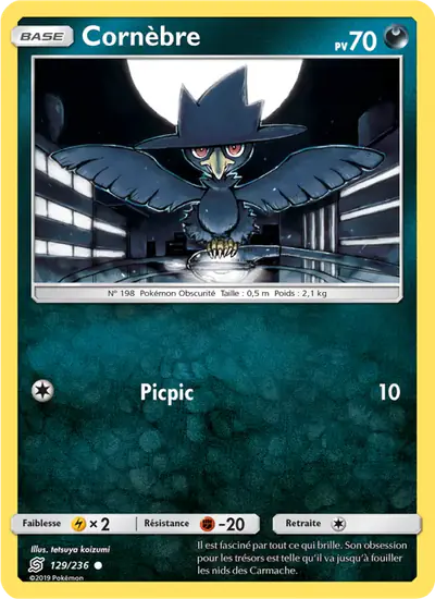 Image de la carte Pokemon Cornèbre 129/236
