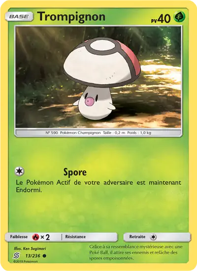 Image de la carte Pokemon Trompignon 13/236