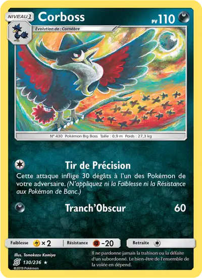 Image de la carte Pokemon Corboss 130/236