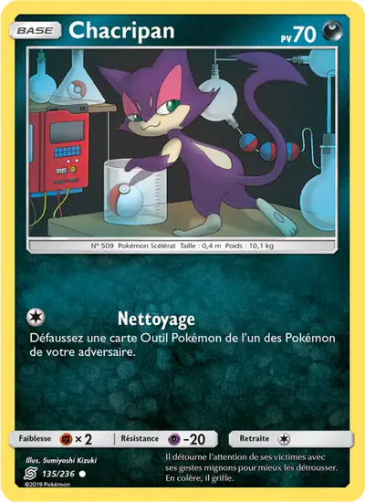 Image de la carte Pokemon Chacripan 135/236
