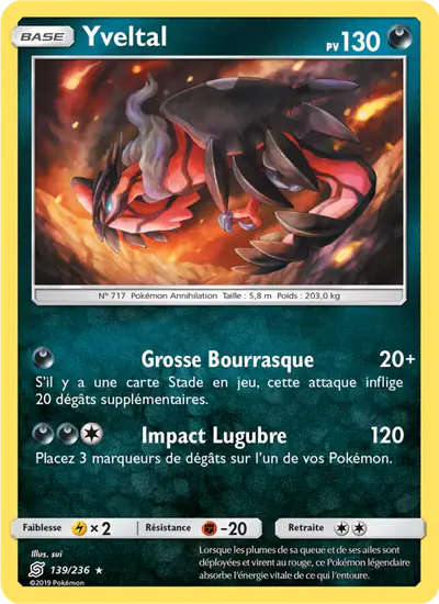 Image de la carte Pokemon Yveltal 139/236