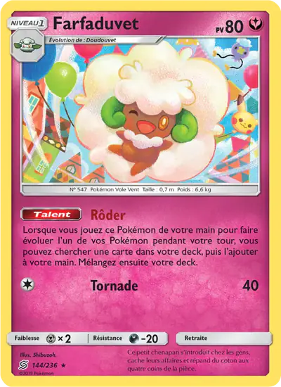 Image de la carte Pokemon Farfaduvet 144/236