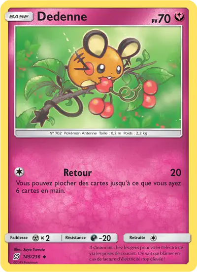 Image de la carte Pokemon Dedenne 145/236