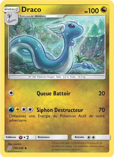 Image de la carte Pokemon Draco 150/236