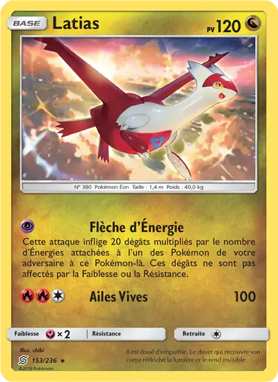 Image de la carte Pokemon Latias 153/236