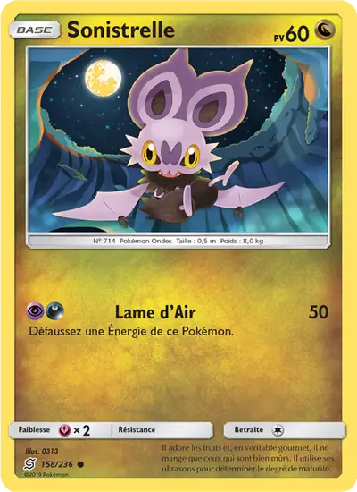 Image de la carte Pokemon Sonistrelle 158/236