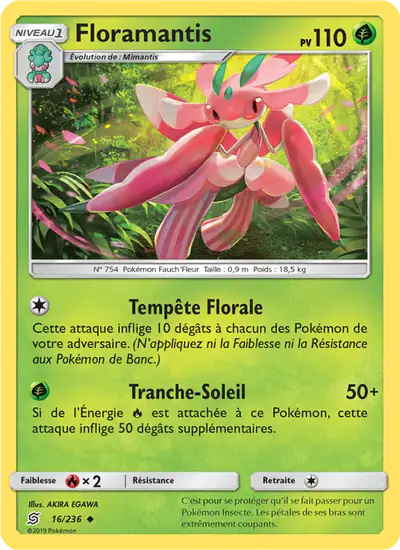 Image de la carte Pokemon Floramantis 16/236
