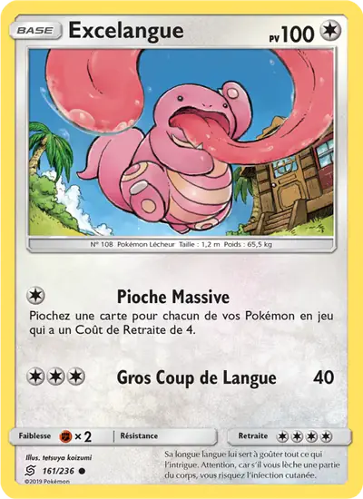 Image de la carte Pokemon Excelangue 161/236