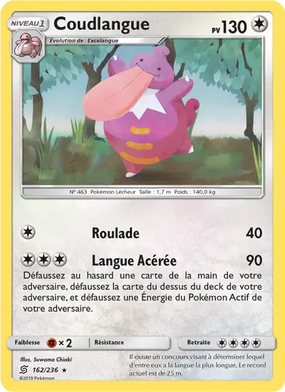 Image de la carte Pokemon Coudlangue 162/236