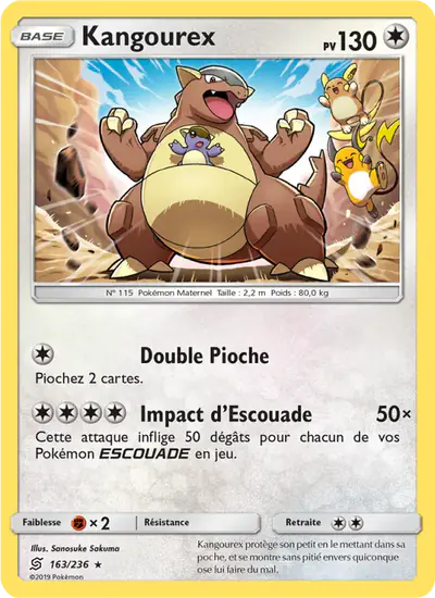 Image de la carte Pokemon Kangourex 163/236