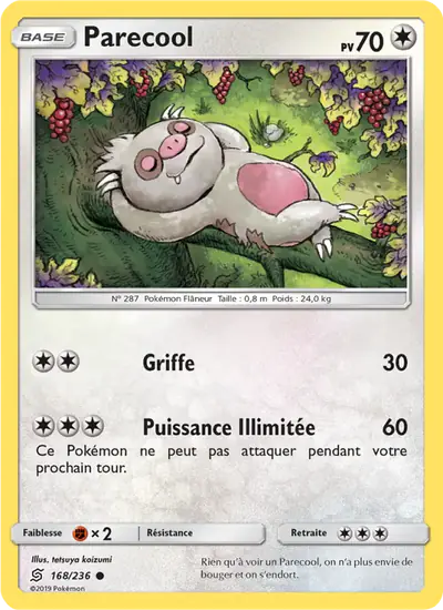 Image de la carte Pokemon Parecool 168/236