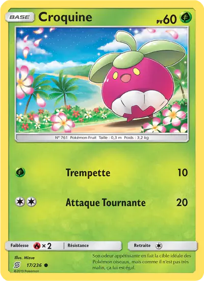 Image de la carte Pokemon Croquine 17/236