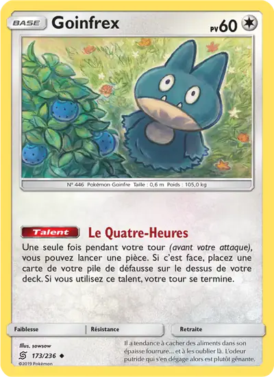Image de la carte Pokemon Goinfrex 173/236