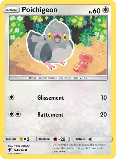 Image de la carte Pokemon Poichigeon 174/236