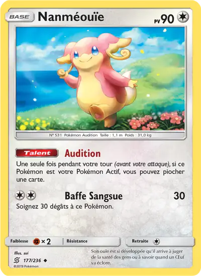 Image de la carte Pokemon Nanméouïe 177/236