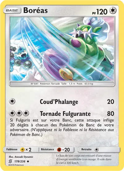 Image de la carte Pokemon Boréas 178/236