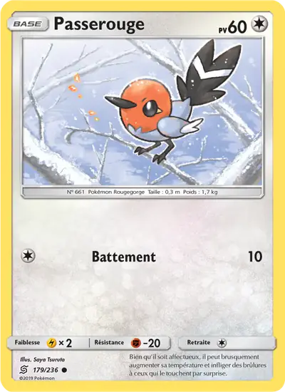 Image de la carte Pokemon Passerouge 179/236