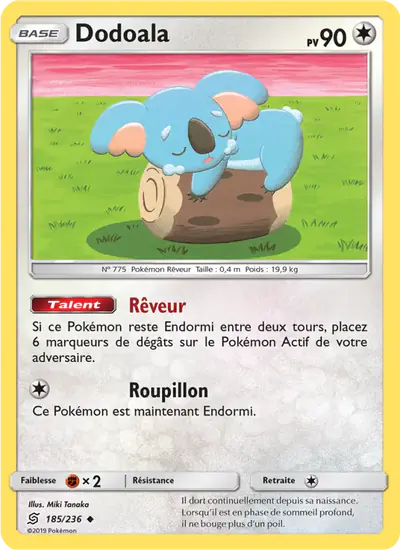 Image de la carte Pokemon Dodoala 185/236