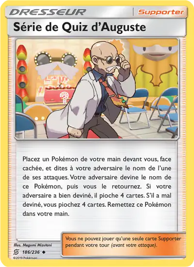Image de la carte Pokemon Série de Quiz d'Auguste 186/236