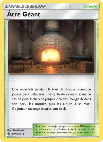 Image de la carte Pokemon Âtre Géant 197/236