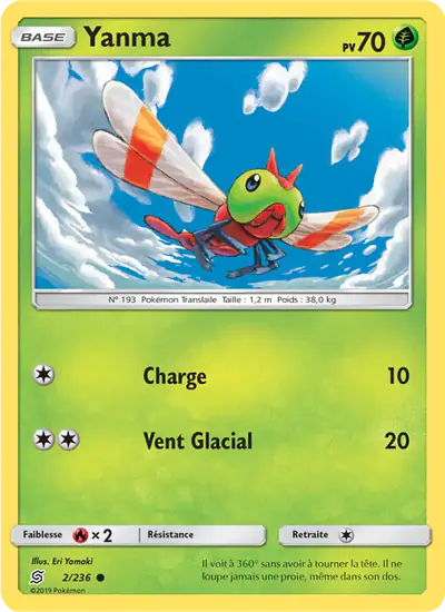 Image de la carte Pokemon Yanma 2/236
