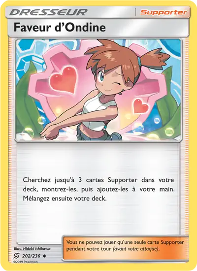 Image de la carte Pokemon Faveur d'Ondine 202/236