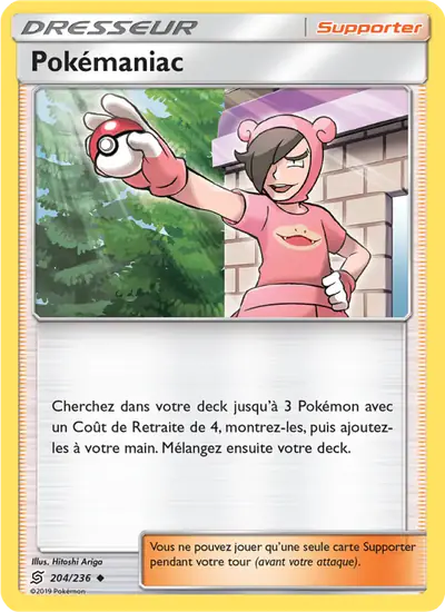 Image de la carte Pokemon Pokémaniac 204/236